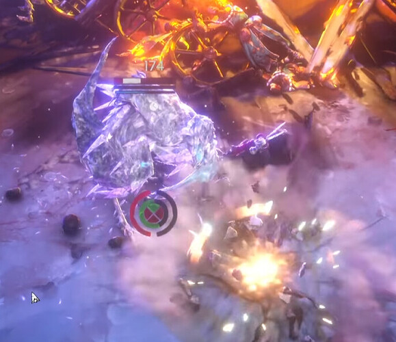 attack frozen man = nothing happends