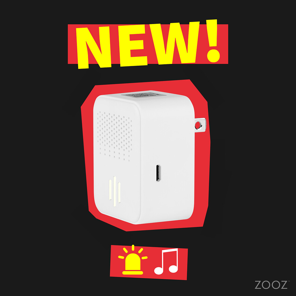 めぐページ New Product Release: ZSE50 Siren & Chime - What's New - zoozcommunity