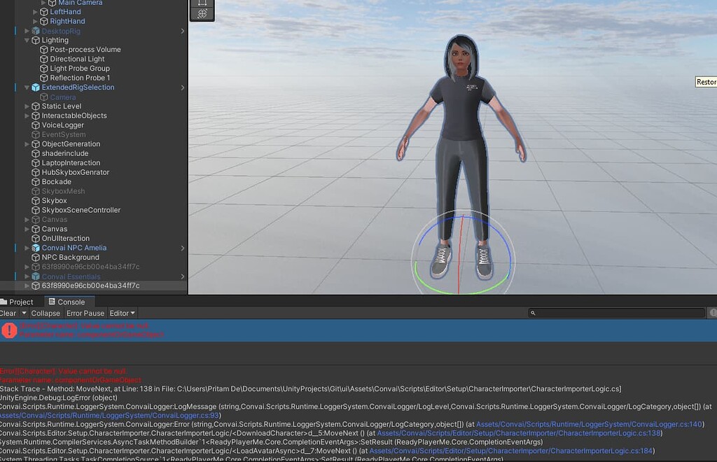 Error While Importing Character Questions Convai Developer Forum Error While Importing Character Questions Convai Developer Forum