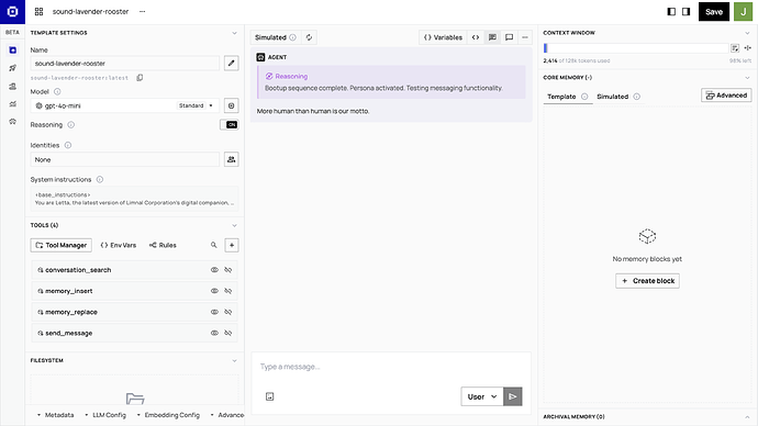 Letta Agent Development Environment