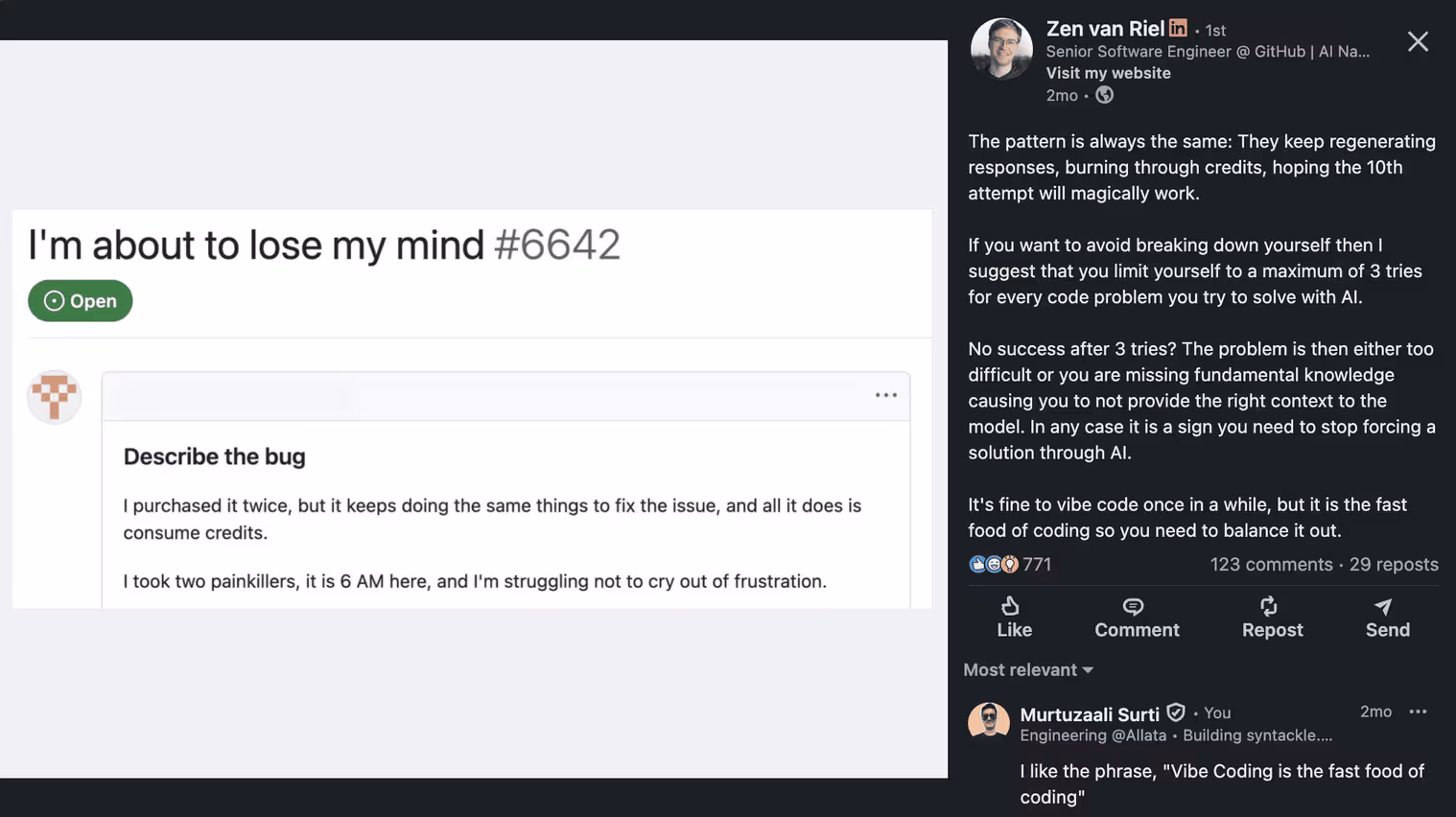 Zen van Riel's post