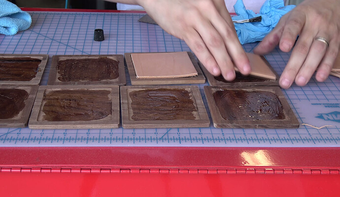 11 leather glued on