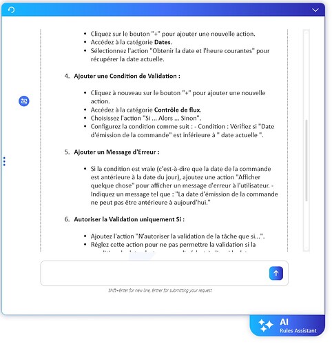 Trigger a Conditional Rule Without Coding? Let the AI Assistant Guide You