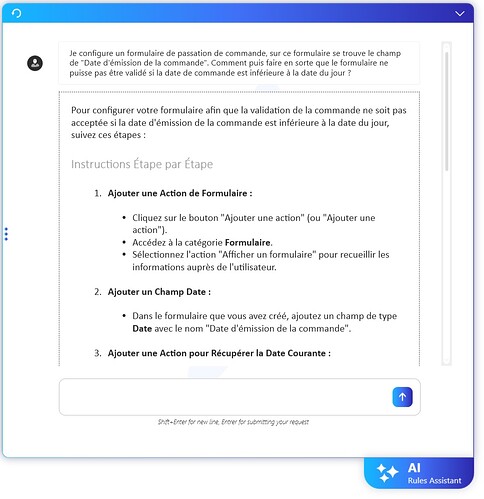 Trigger a Conditional Rule Without Coding? Let the AI Assistant Guide You