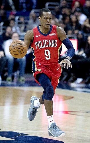 Rajon Rondo during a game, renowned for elite passing and basketball IQ