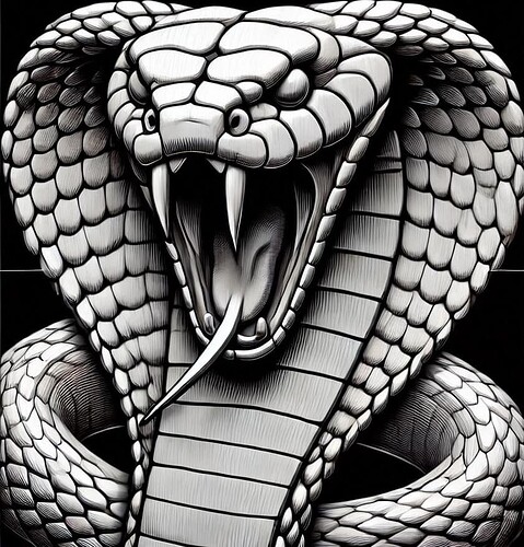 Cobra ready to strike