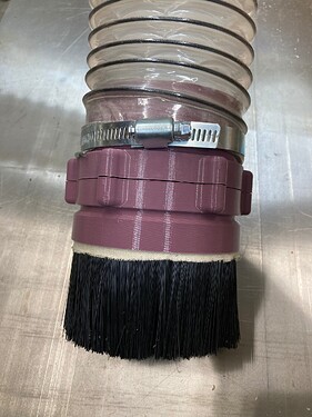 Brush on 4" Hose