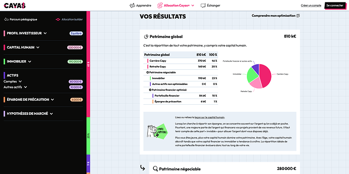 Démo de l'outil d'allocation Cayas