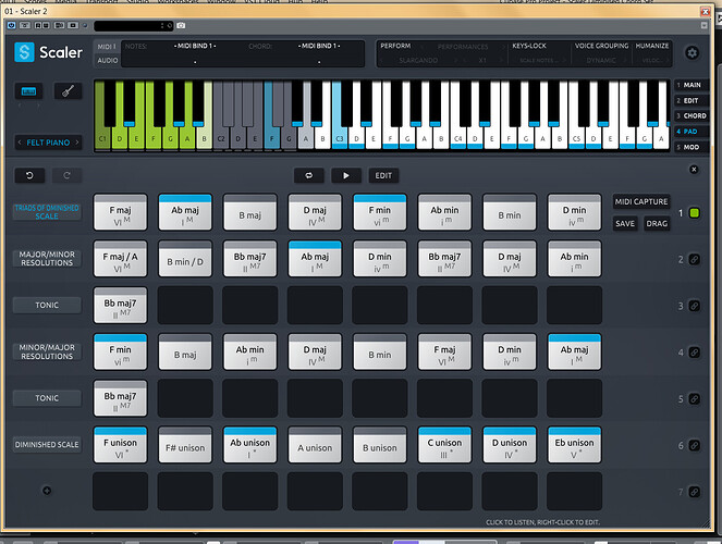 Diminished Scale Triads