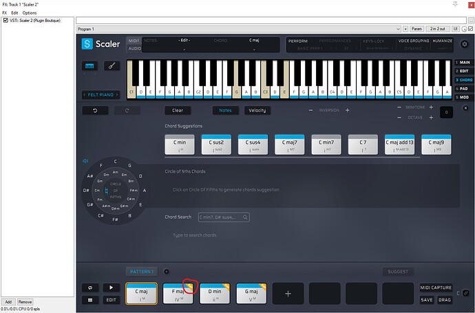 Chord search 1c