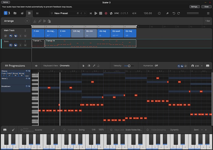 Arrangement Tab