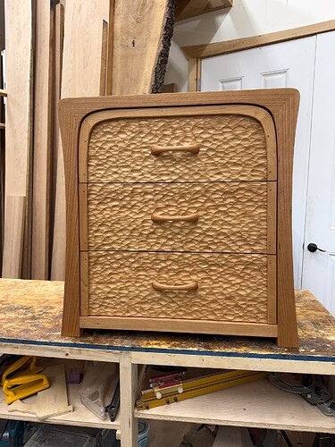 Curved Cabinet with Textured Drawers - IMG_4754