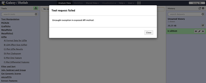error message