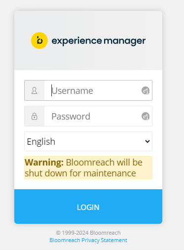 brx Login WarningLabel