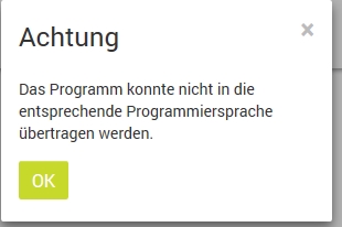 fehlermeldung