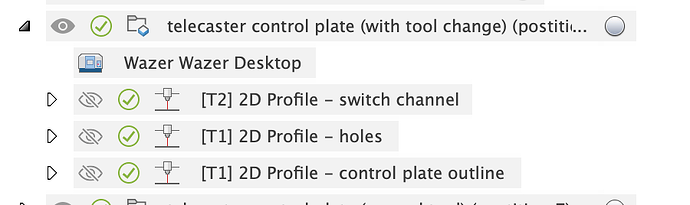setup with toolchange