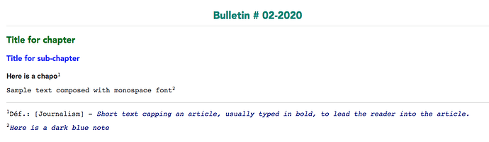 bulletin