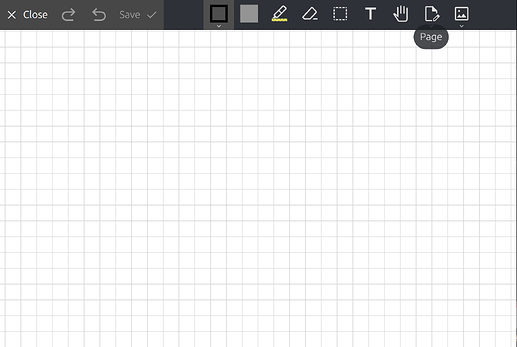 screenshot: Page menu labeled in toolbar