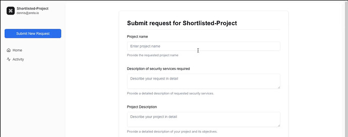Submit Request Form