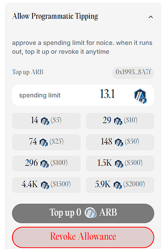 allow tipping