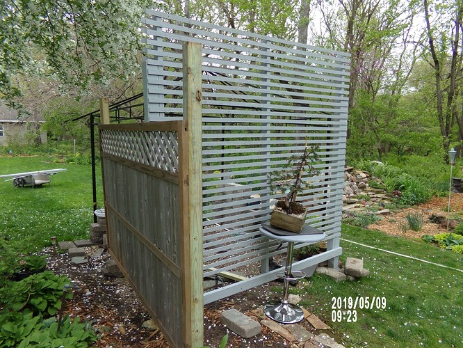 j wind break and privacy fence up