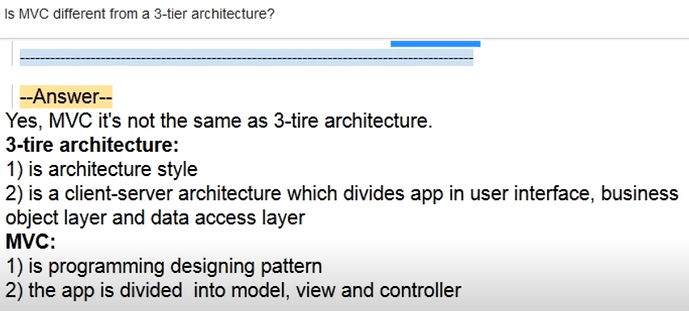 Is MVC different from a 3-tier architecture.