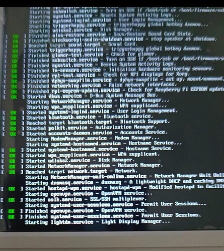 1) system startup
