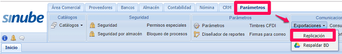 parámetros replicación