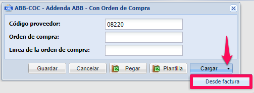 desde factura