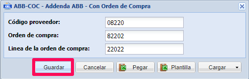 capturar addenda