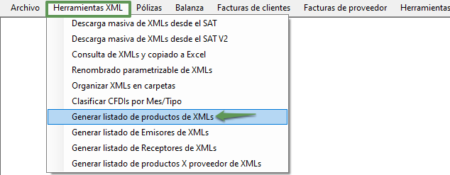 LISTADO DE PRODUCTOS