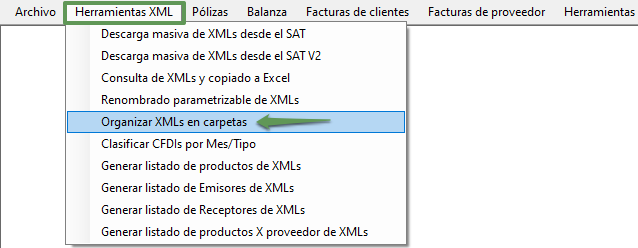 ORGANIZAR XML