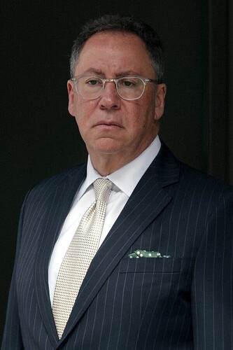 Matt Brooks, the chief executive of the pro-Trump Republican Jewish Coalition, wearing a dark suit.