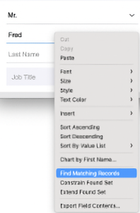 Contextual Menu