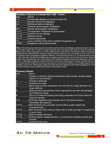 STA Worlds Generation Table-2