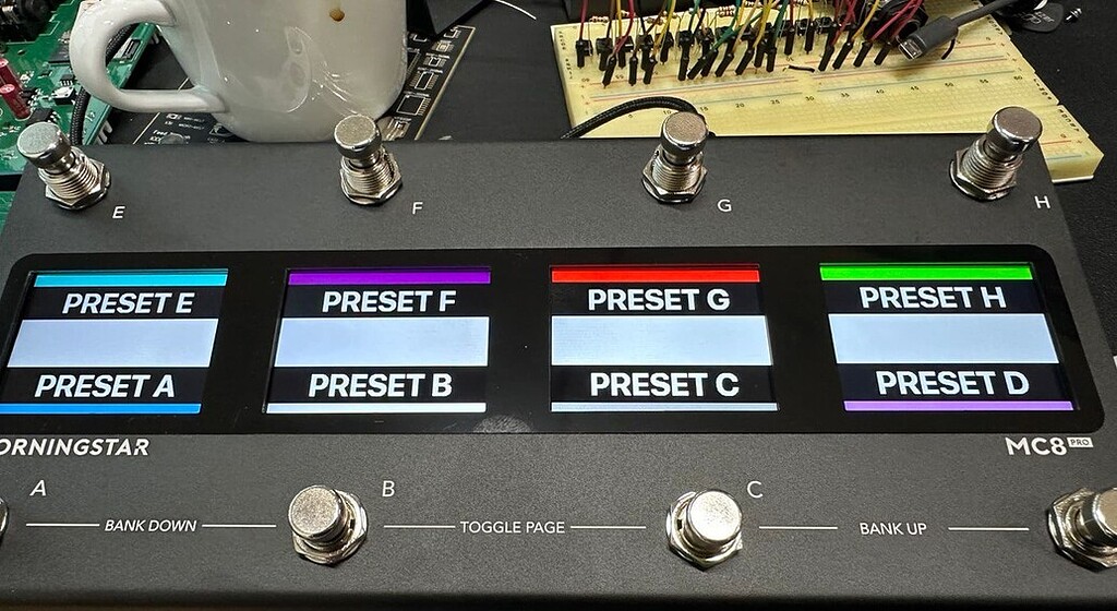 ギター MORNINGSTAR MC8 Morningstar Engineering MC8 PRO MIDI Foot Controller