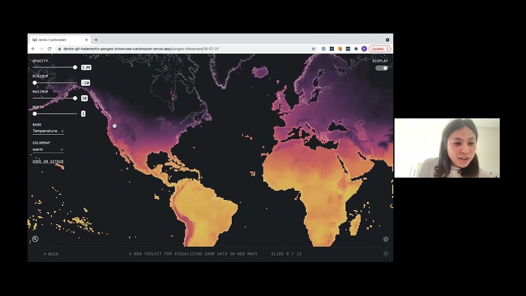 October 27, 2021: A new toolkit for visualizing Zarr data in web maps ...