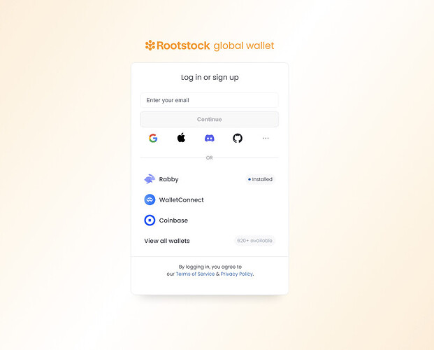 Stand alone wallet screenshot