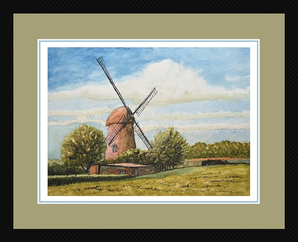 Landscape frame and mattes