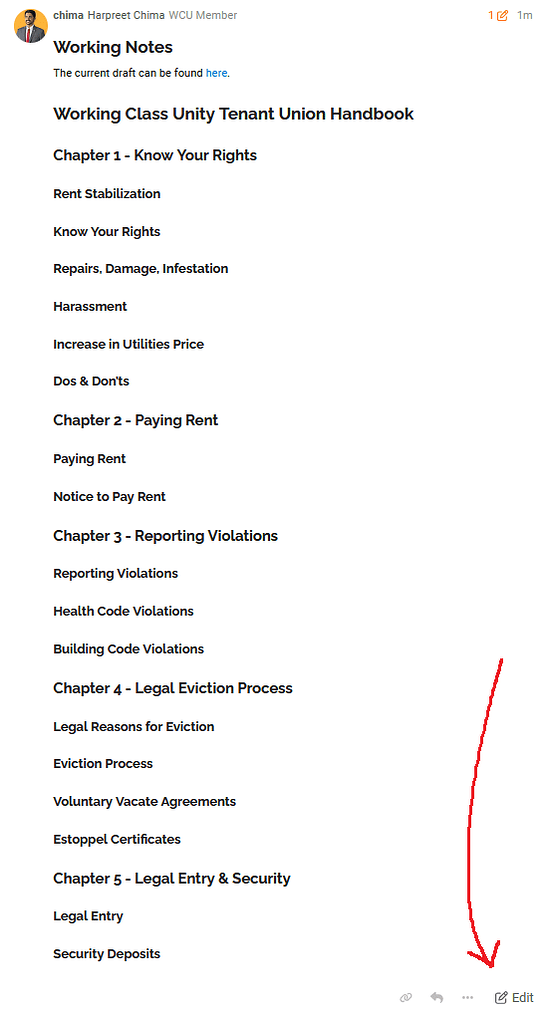 Move Tenant Union Handbook Online - Tasks - Working Class Unity