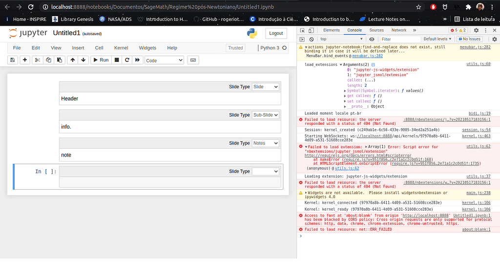 404 GET /nbextensions/jupyter_jsmol/extension.js - Notebook