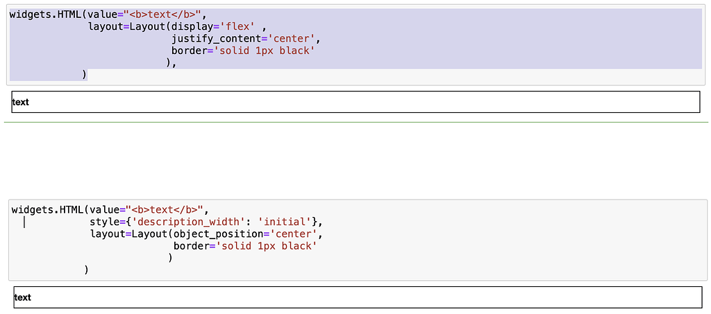 How to center a HTML Jupyter widget - General - Jupyter Community Forum