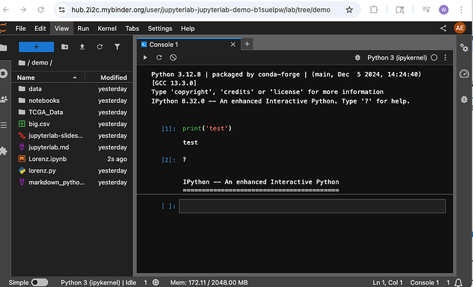ipython_equals_console