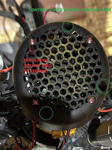 Remove 3 Control Board Screws