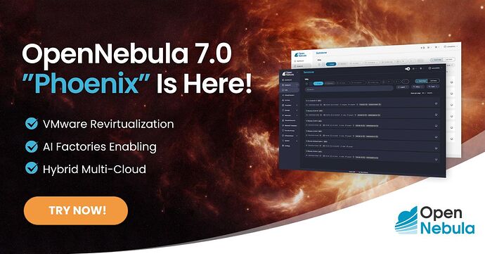 OpenNebula 7.0 Phoenix SM Posts