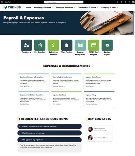 Payroll and Expenses