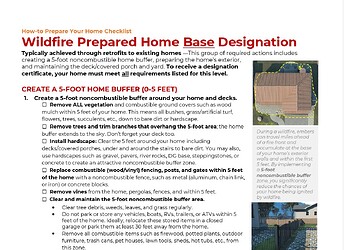 IBHS Base level Zone 0 requirements