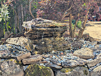 Our new organic stone fountain