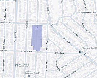 600 Neilson Map