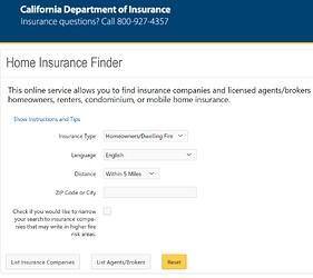 CADoIHomeInsuranceFinder